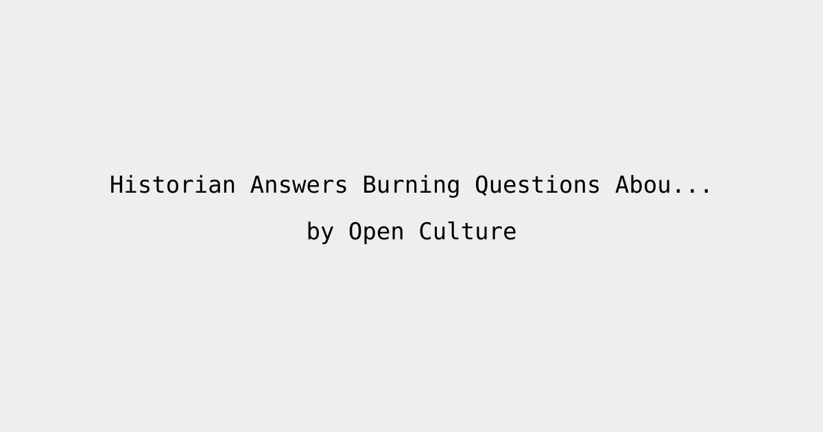 Historian Answers Burning Questions About The Renaissance ...