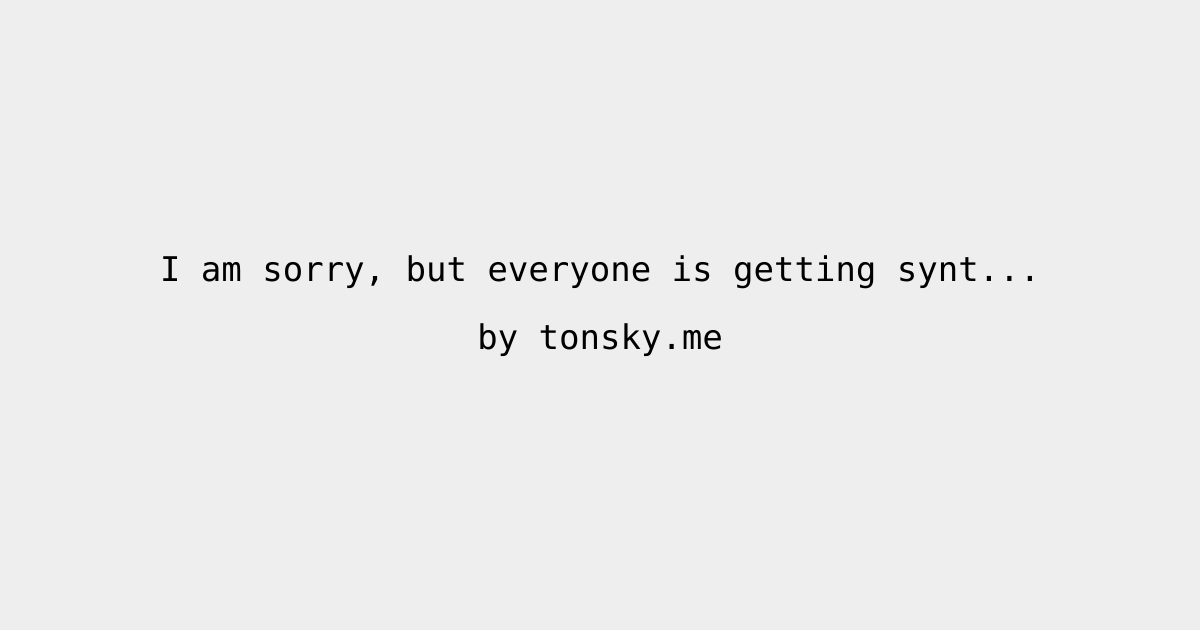 I am sorry, but everyone is getting syntax highlighting wrong ...
